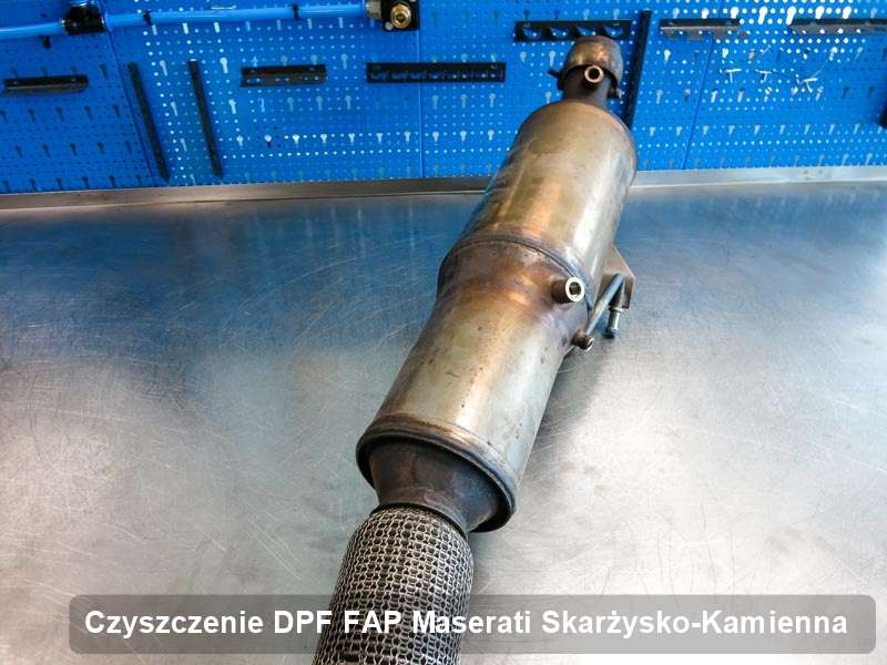 Filtr FAP do samochodu marki Maserati w Skarżysku-Kamiennej dopalony na odpowiedniej maszynie, gotowy do montażu