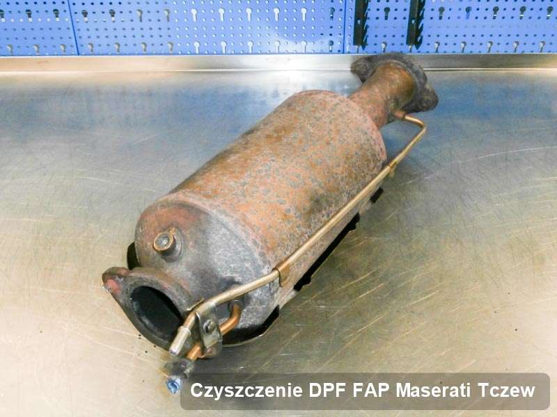 Filtr DPF i FAP do samochodu marki Maserati w Tczewie wypalony w specjalistycznym urządzeniu, gotowy do wysyłki