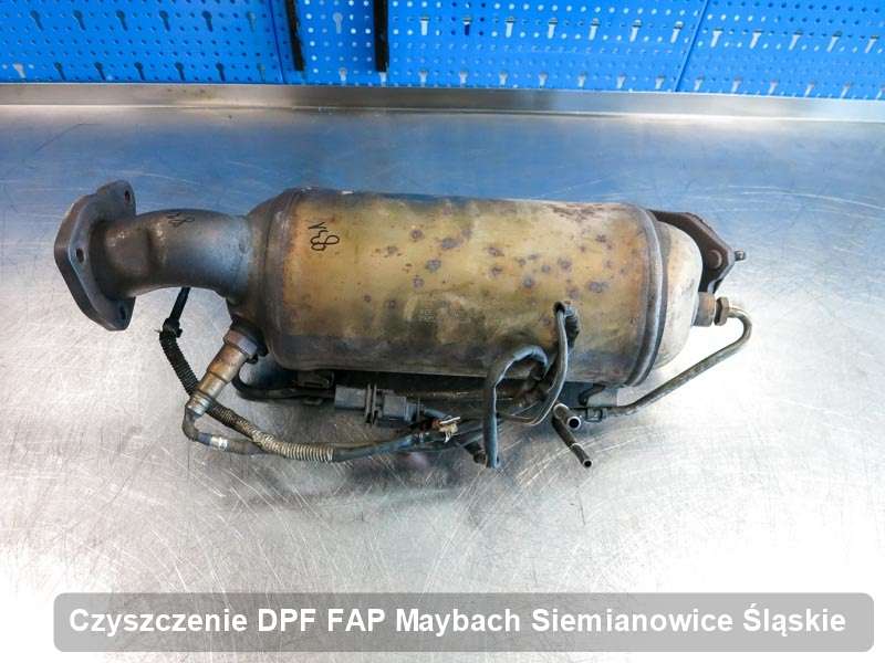 Filtr cząstek stałych do samochodu marki Maybach w Siemianowicach Śląskich wypalony na specjalistycznej maszynie, gotowy do montażu