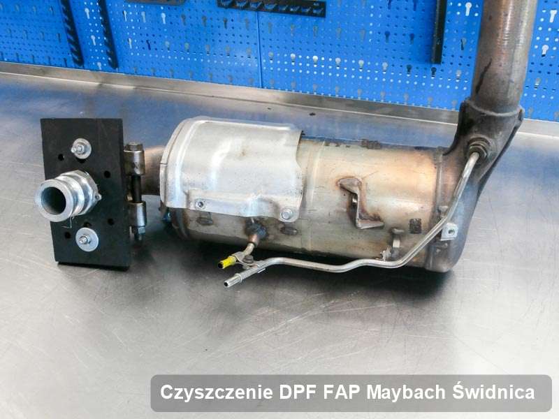 Filtr cząstek stałych FAP do samochodu marki Maybach w Świdnicy zregenerowany w dedykowanym urządzeniu, gotowy do wysyłki