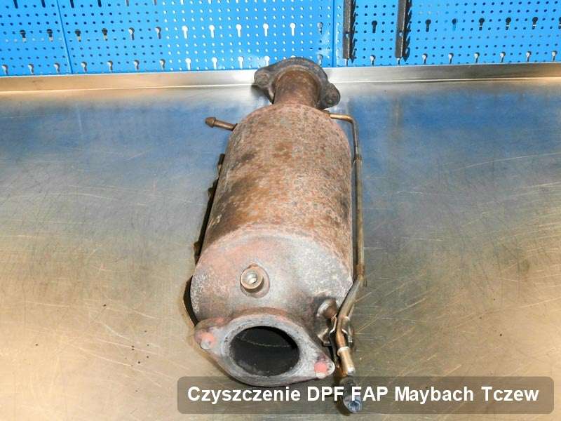 Filtr DPF i FAP do samochodu marki Maybach w Tczewie dopalony na odpowiedniej maszynie, gotowy do montażu