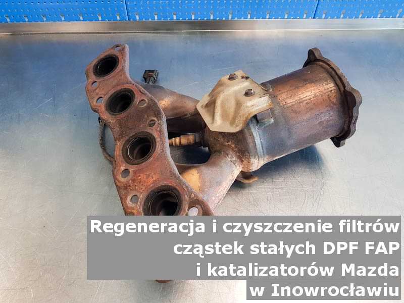 Oczyszczony katalizator SCR marki Mazda, w pracowni laboratoryjnej, w Inowrocławiu.