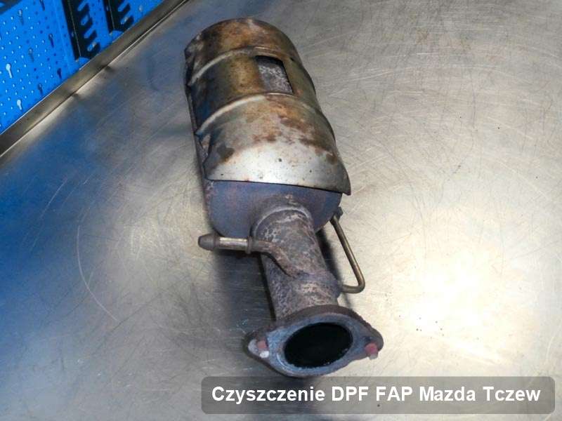 Filtr cząstek stałych do samochodu marki Mazda w Tczewie wypalony na dedykowanej maszynie, gotowy do instalacji