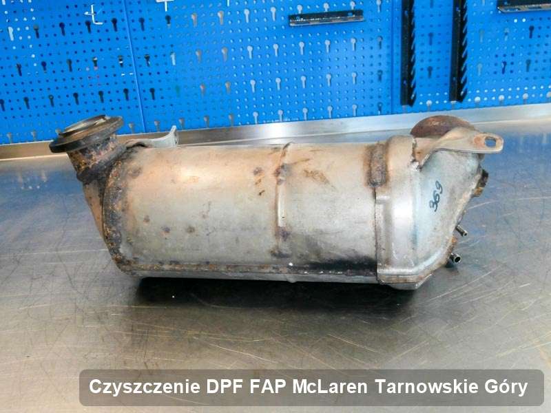 Filtr DPF i FAP do samochodu marki McLaren w Tarnowskich Górach zregenerowany w dedykowanym urządzeniu, gotowy do montażu