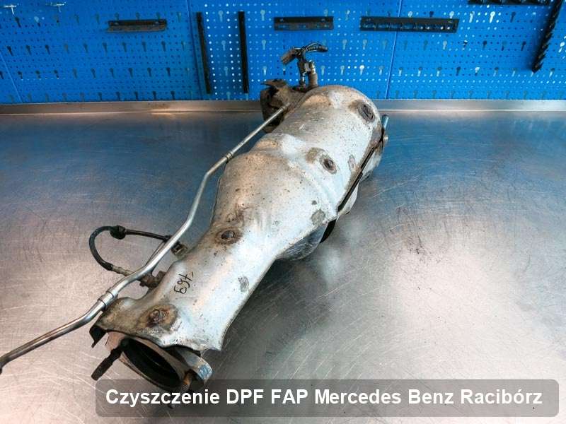 Filtr cząstek stałych do samochodu marki Mercedes Benz w Raciborzu wyremontowany w specjalistycznym urządzeniu, gotowy do wysyłki