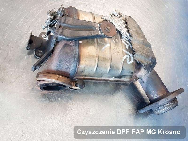 Filtr DPF i FAP do samochodu marki MG w Krosnie oczyszczony na specjalnej maszynie, gotowy do wysyłki