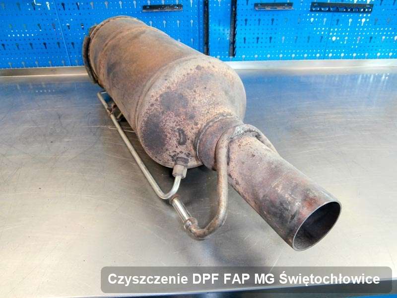 Filtr DPF i FAP do samochodu marki MG w Świętochłowicach oczyszczony w specjalnym urządzeniu, gotowy spakowania