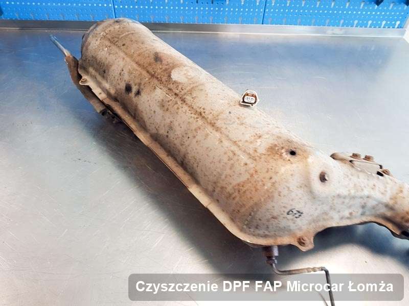 Filtr cząstek stałych DPF I FAP do samochodu marki Microcar w Łomży wypalony na odpowiedniej maszynie, gotowy spakowania