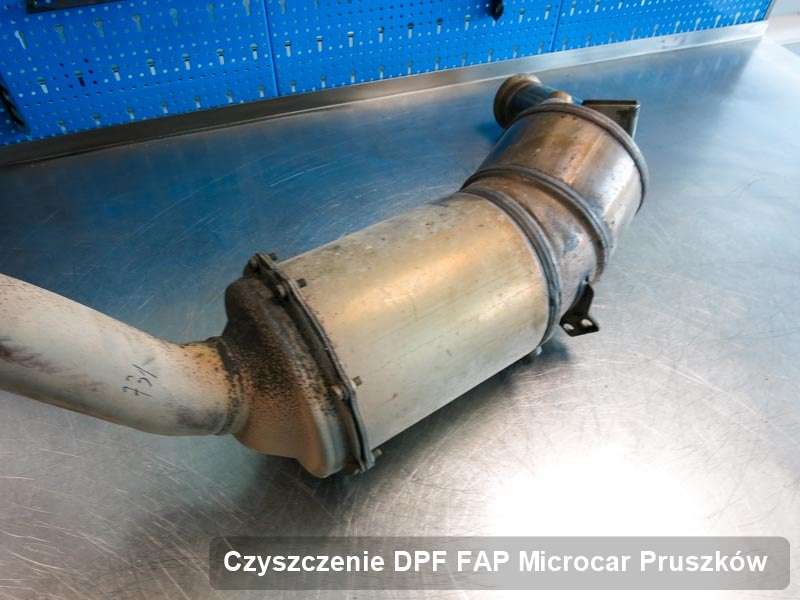 Filtr cząstek stałych DPF I FAP do samochodu marki Microcar w Pruszkowie wyremontowany na specjalnej maszynie, gotowy do zamontowania