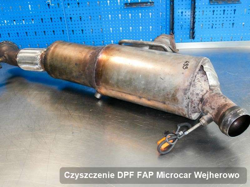 Filtr DPF i FAP do samochodu marki Microcar w Wejherowie zregenerowany na dedykowanej maszynie, gotowy do instalacji