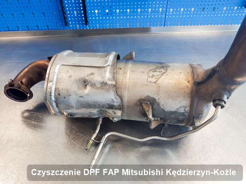 Filtr cząstek stałych FAP do samochodu marki Mitsubishi w Kędzierzynie-Koźlu naprawiony na specjalistycznej maszynie, gotowy do montażu