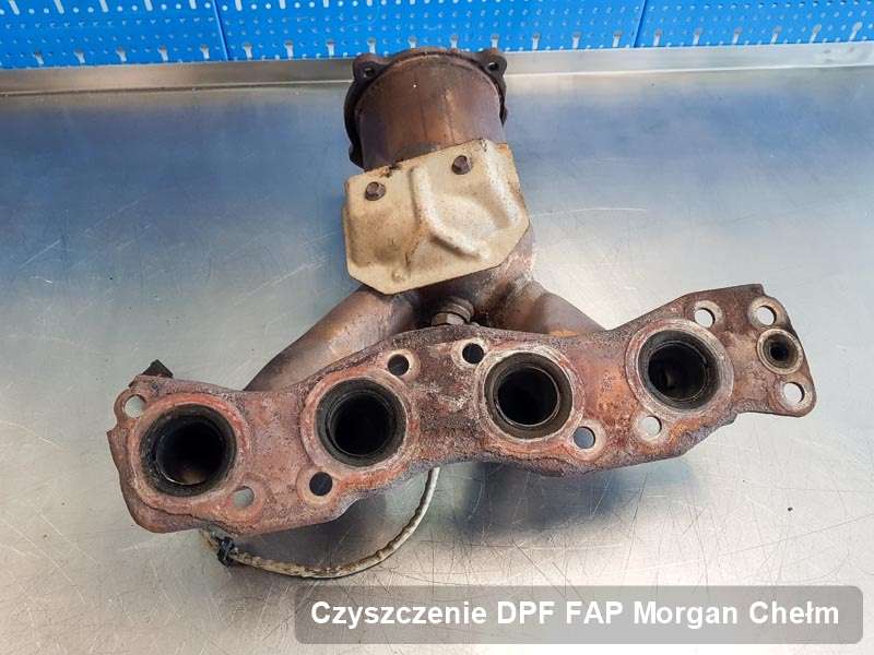 Filtr cząstek stałych DPF do samochodu marki Morgan w Chełmie zregenerowany na specjalistycznej maszynie, gotowy spakowania