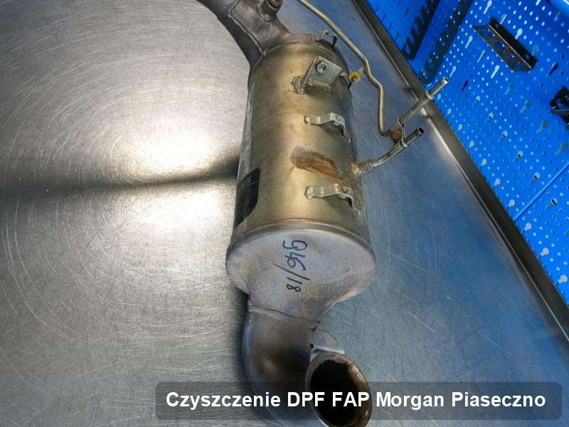 Filtr cząstek stałych FAP do samochodu marki Morgan w Piasecznie oczyszczony na dedykowanej maszynie, gotowy do wysyłki