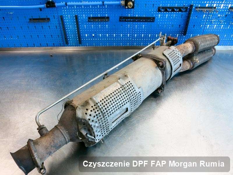 Filtr DPF i FAP do samochodu marki Morgan w Rumi naprawiony na specjalistycznej maszynie, gotowy do zamontowania