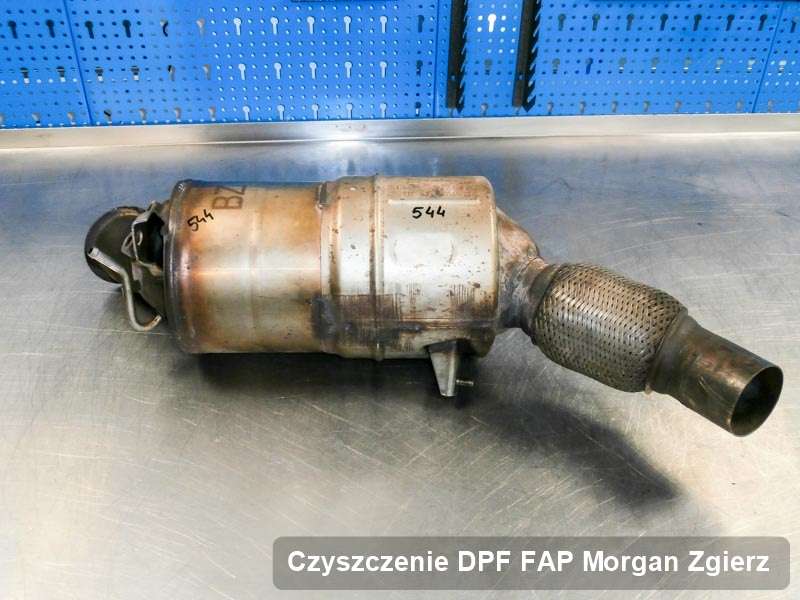 Filtr FAP do samochodu marki Morgan w Zgierzu wyczyszczony w dedykowanym urządzeniu, gotowy do wysyłki