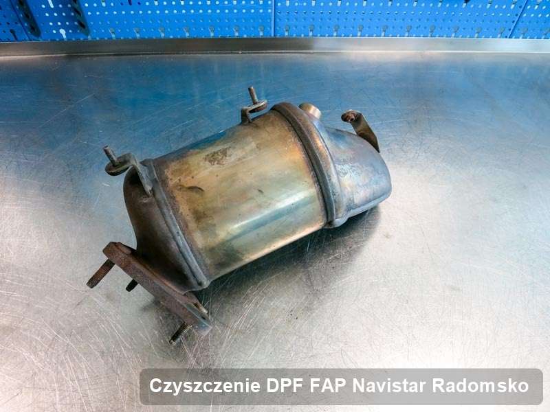 Filtr DPF i FAP do samochodu marki Navistar w Radomsku wypalony w specjalistycznym urządzeniu, gotowy do wysyłki