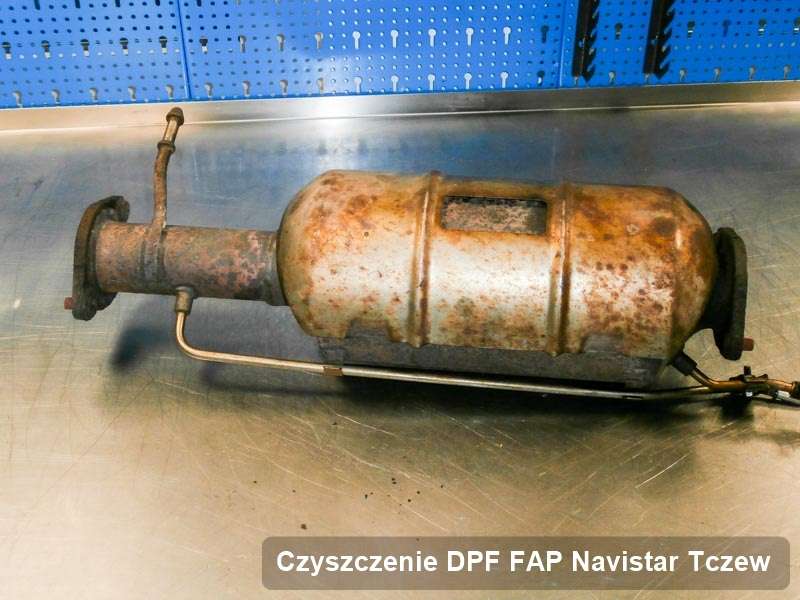 Filtr DPF i FAP do samochodu marki Navistar w Tczewie naprawiony w dedykowanym urządzeniu, gotowy do instalacji