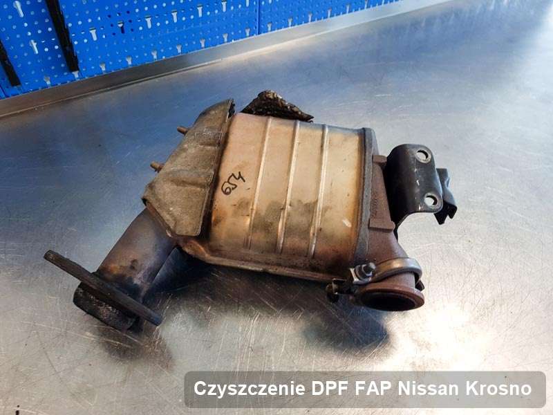 Filtr DPF do samochodu marki Nissan w Krosnie zregenerowany na specjalistycznej maszynie, gotowy do wysyłki