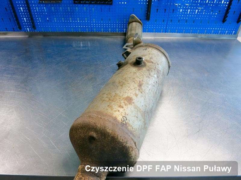 Filtr cząstek stałych FAP do samochodu marki Nissan w Puławach zregenerowany na dedykowanej maszynie, gotowy do instalacji