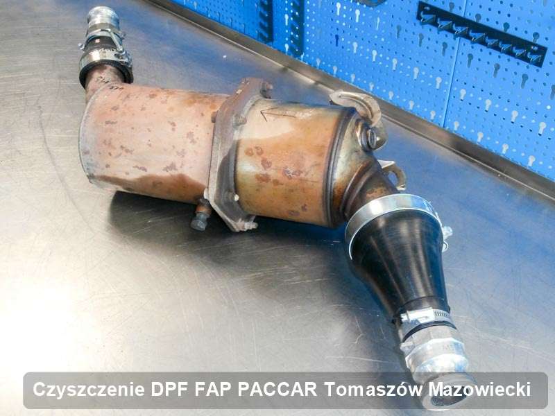 Filtr DPF do samochodu marki PACCAR w Tomaszowie Mazowieckim wyczyszczony na specjalnej maszynie, gotowy do wysyłki