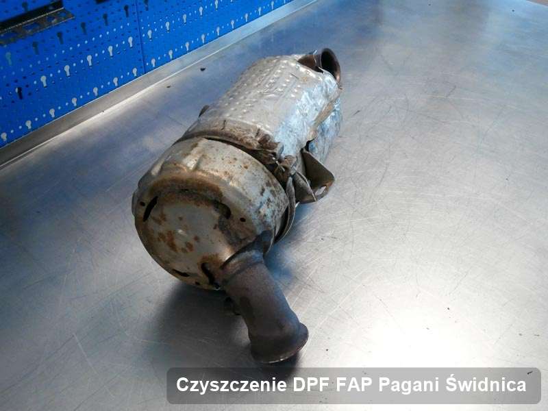 Filtr FAP do samochodu marki Pagani w Świdnicy wyremontowany na specjalnej maszynie, gotowy do wysyłki