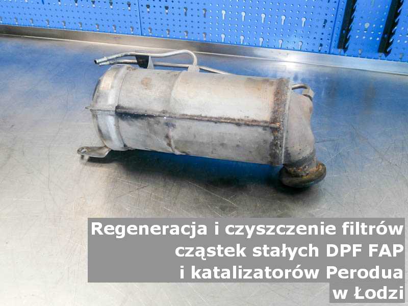Myty katalizator utleniający marki Perodua, w pracowni regeneracji, w Łodzi.