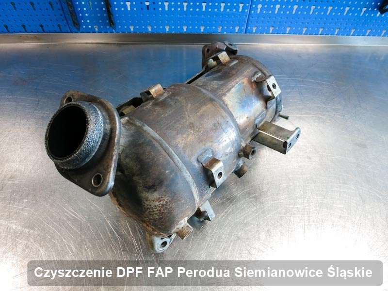 Filtr DPF układu redukcji emisji spalin do samochodu marki Perodua w Siemianowicach Śląskich wyremontowany na dedykowanej maszynie, gotowy do wysyłki