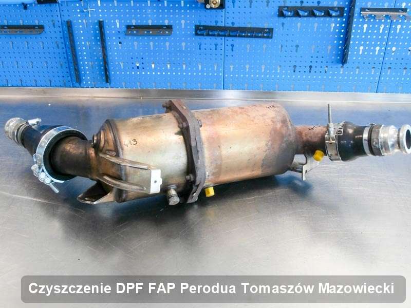 Filtr DPF układu redukcji emisji spalin do samochodu marki Perodua w Tomaszowie Mazowieckim oczyszczony na dedykowanej maszynie, gotowy do zamontowania