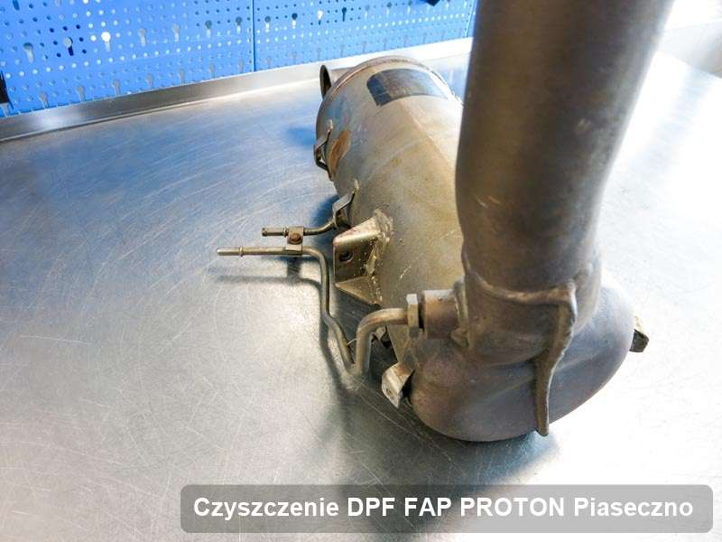 Filtr cząstek stałych FAP do samochodu marki PROTON w Piasecznie zregenerowany na specjalnej maszynie, gotowy spakowania