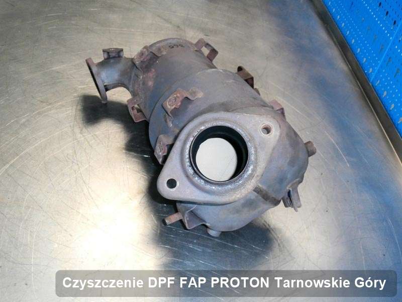 Filtr DPF układu redukcji emisji spalin do samochodu marki PROTON w Tarnowskich Górach zregenerowany w dedykowanym urządzeniu, gotowy do wysyłki