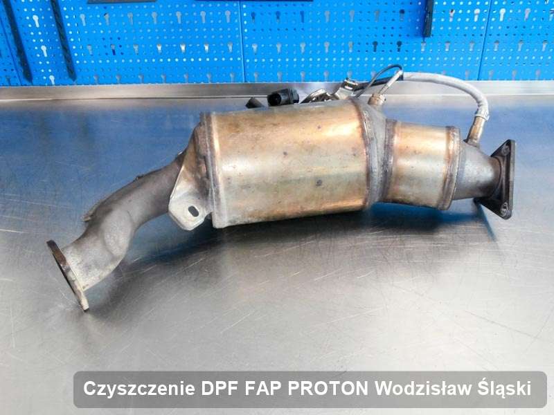 Filtr DPF do samochodu marki PROTON w Wodzisławiu Śląskim zregenerowany w specjalistycznym urządzeniu, gotowy do instalacji