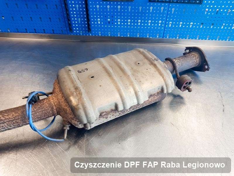 Filtr cząstek stałych do samochodu marki Raba w Legionowie zregenerowany w dedykowanym urządzeniu, gotowy spakowania