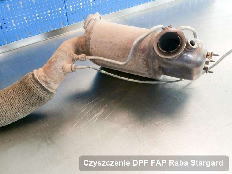 Filtr DPF układu redukcji emisji spalin do samochodu marki Raba w Stargardzie wyremontowany na specjalistycznej maszynie, gotowy spakowania