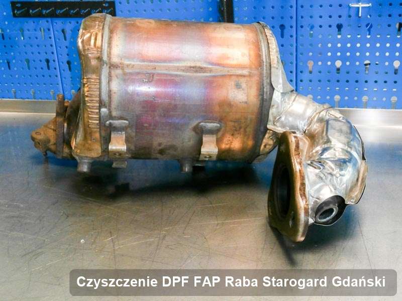 Filtr cząstek stałych DPF do samochodu marki Raba w Starogardzie Gdańskim zregenerowany na specjalistycznej maszynie, gotowy do wysyłki