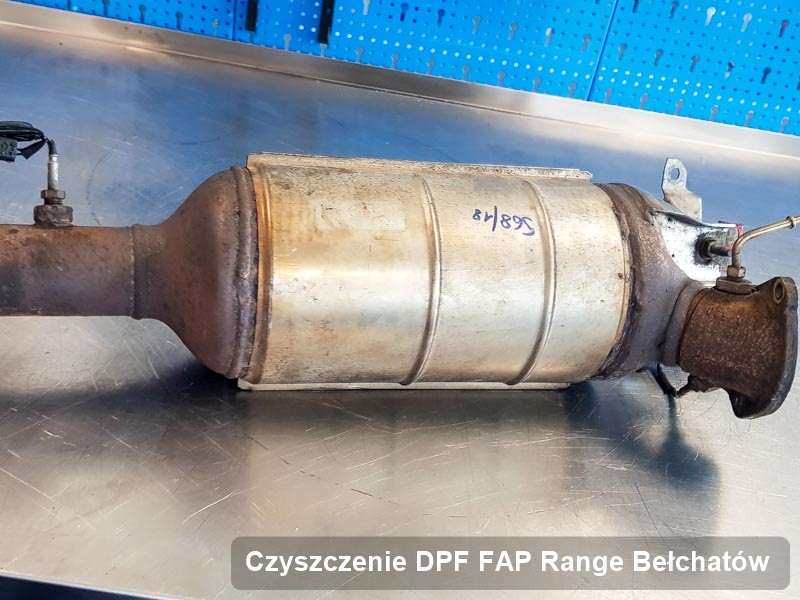 Filtr cząstek stałych FAP do samochodu marki Range  w Bełchatowie naprawiony na specjalnej maszynie, gotowy do instalacji