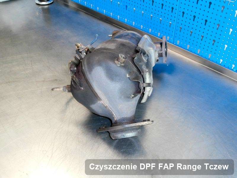 Filtr cząstek stałych do samochodu marki Range  w Tczewie wyczyszczony w specjalistycznym urządzeniu, gotowy do montażu