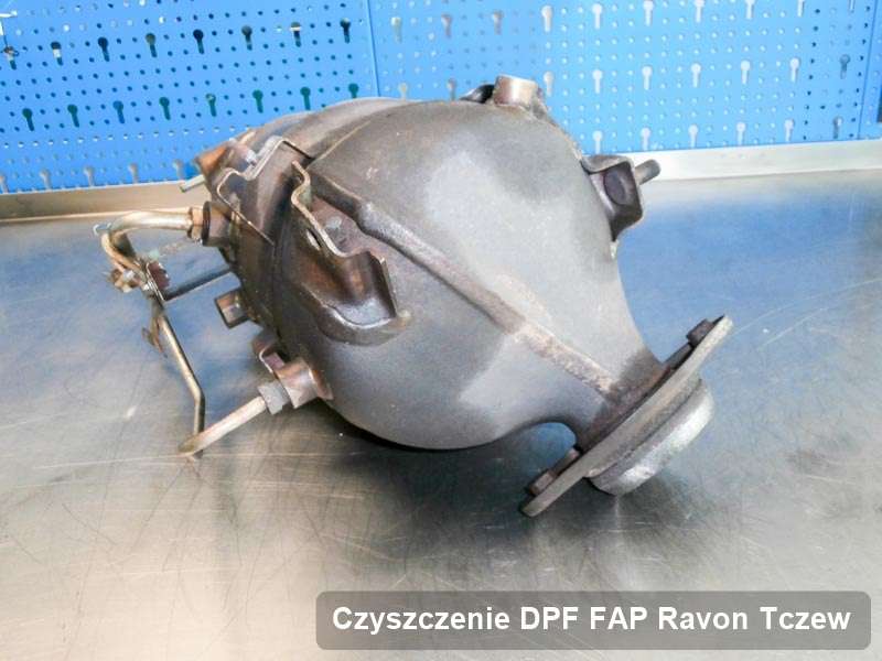 Filtr cząstek stałych DPF do samochodu marki Ravon w Tczewie wypalony na dedykowanej maszynie, gotowy do zamontowania