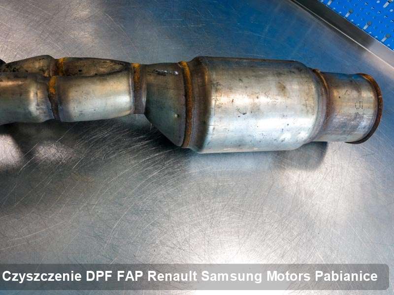 Filtr DPF do samochodu marki Renault Samsung Motors w Pabianicach oczyszczony w dedykowanym urządzeniu, gotowy do wysyłki