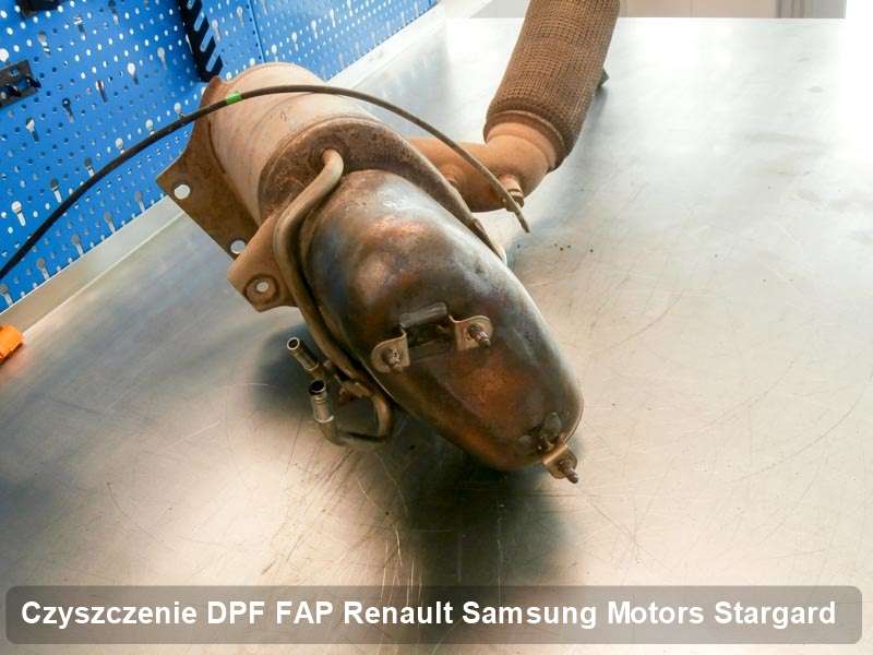 Filtr cząstek stałych FAP do samochodu marki Renault Samsung Motors w Stargardzie oczyszczony w specjalnym urządzeniu, gotowy do montażu