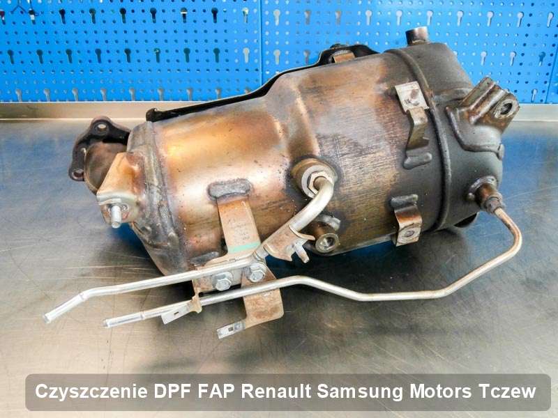 Filtr cząstek stałych FAP do samochodu marki Renault Samsung Motors w Tczewie wyremontowany w specjalistycznym urządzeniu, gotowy spakowania