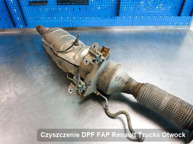 Filtr cząstek stałych do samochodu marki Renault Trucks w Otwocku oczyszczony w dedykowanym urządzeniu, gotowy do wysyłki