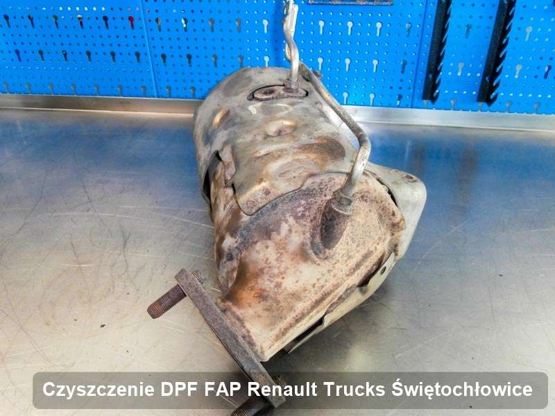 Filtr DPF i FAP do samochodu marki Renault Trucks w Świętochłowicach wypalony na dedykowanej maszynie, gotowy do montażu