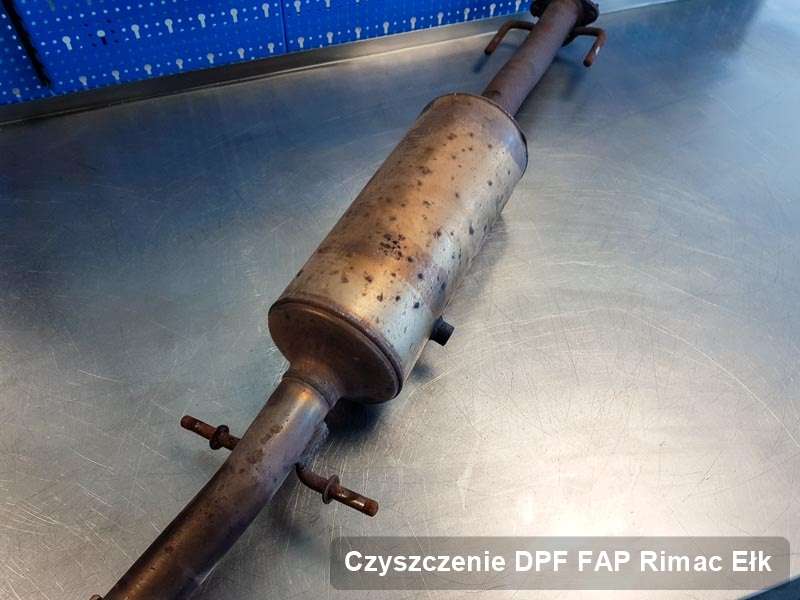 Filtr cząstek stałych DPF I FAP do samochodu marki Rimac w Ełku wypalony na dedykowanej maszynie, gotowy do zamontowania
