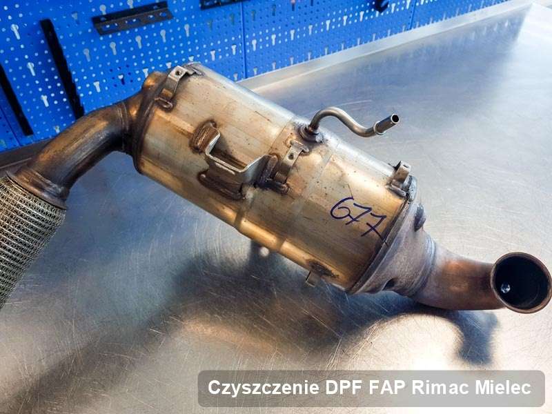 Filtr FAP do samochodu marki Rimac w Mielcu dopalony w specjalistycznym urządzeniu, gotowy do zamontowania