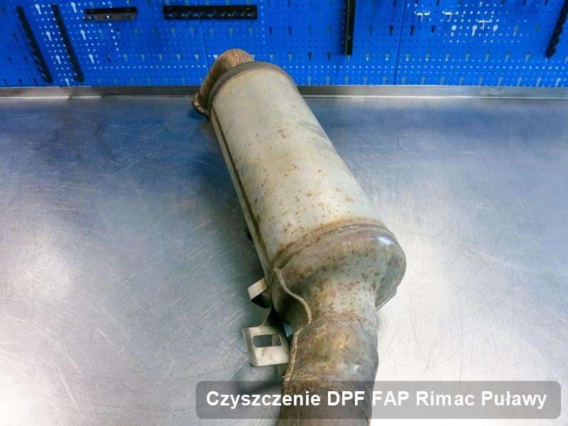 Filtr DPF i FAP do samochodu marki Rimac w Puławach wyremontowany na dedykowanej maszynie, gotowy do wysyłki