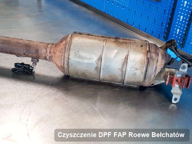 Filtr DPF i FAP do samochodu marki Roewe w Bełchatowie wyczyszczony na specjalistycznej maszynie, gotowy do wysyłki
