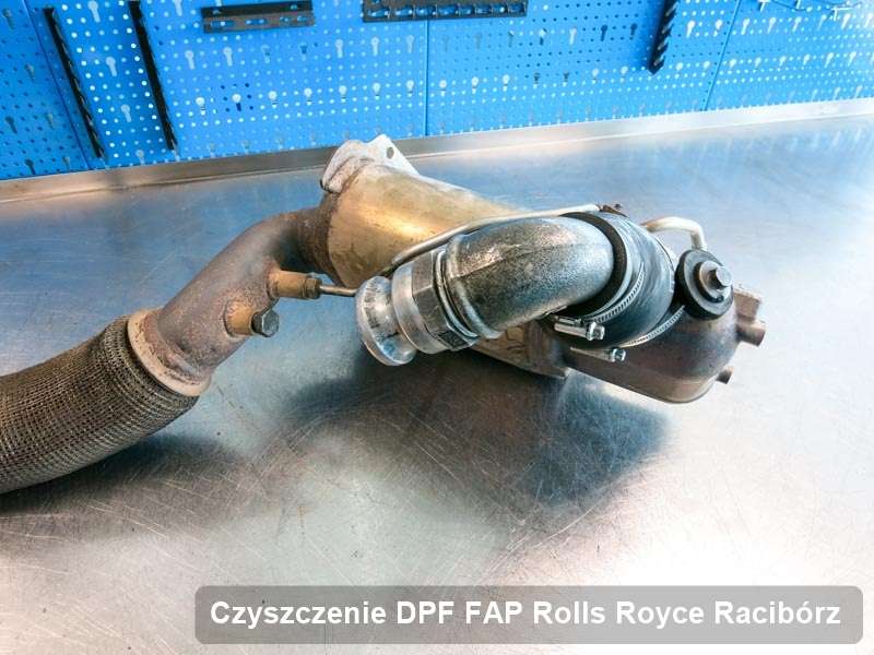 Filtr DPF do samochodu marki Rolls Royce w Raciborzu dopalony na odpowiedniej maszynie, gotowy do montażu