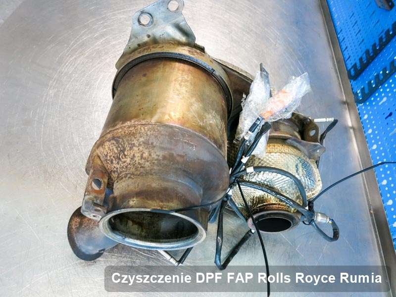 Filtr DPF i FAP do samochodu marki Rolls Royce w Rumi wypalony na specjalnej maszynie, gotowy do wysyłki