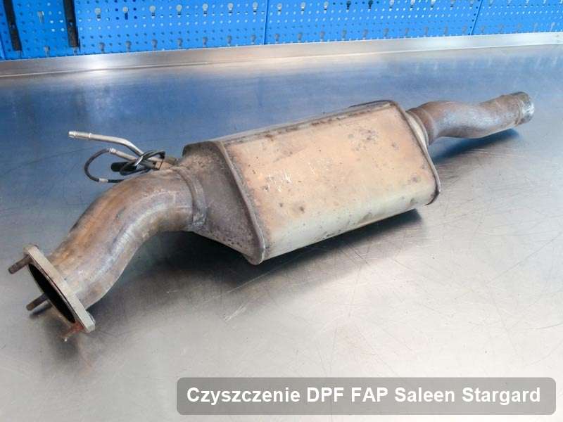 Filtr DPF układu redukcji emisji spalin do samochodu marki Saleen w Stargardzie wypalony na specjalnej maszynie, gotowy do instalacji