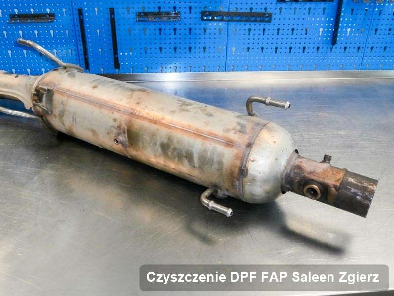 Filtr cząstek stałych do samochodu marki Saleen w Zgierzu wyremontowany na odpowiedniej maszynie, gotowy spakowania